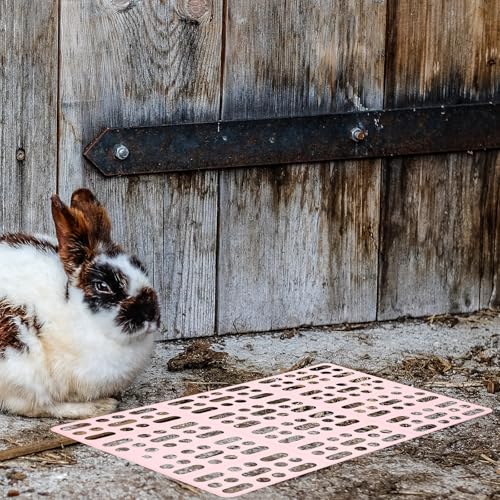 Alfombrillas de conejo unibles y lavables hechas de plástico resistente 6