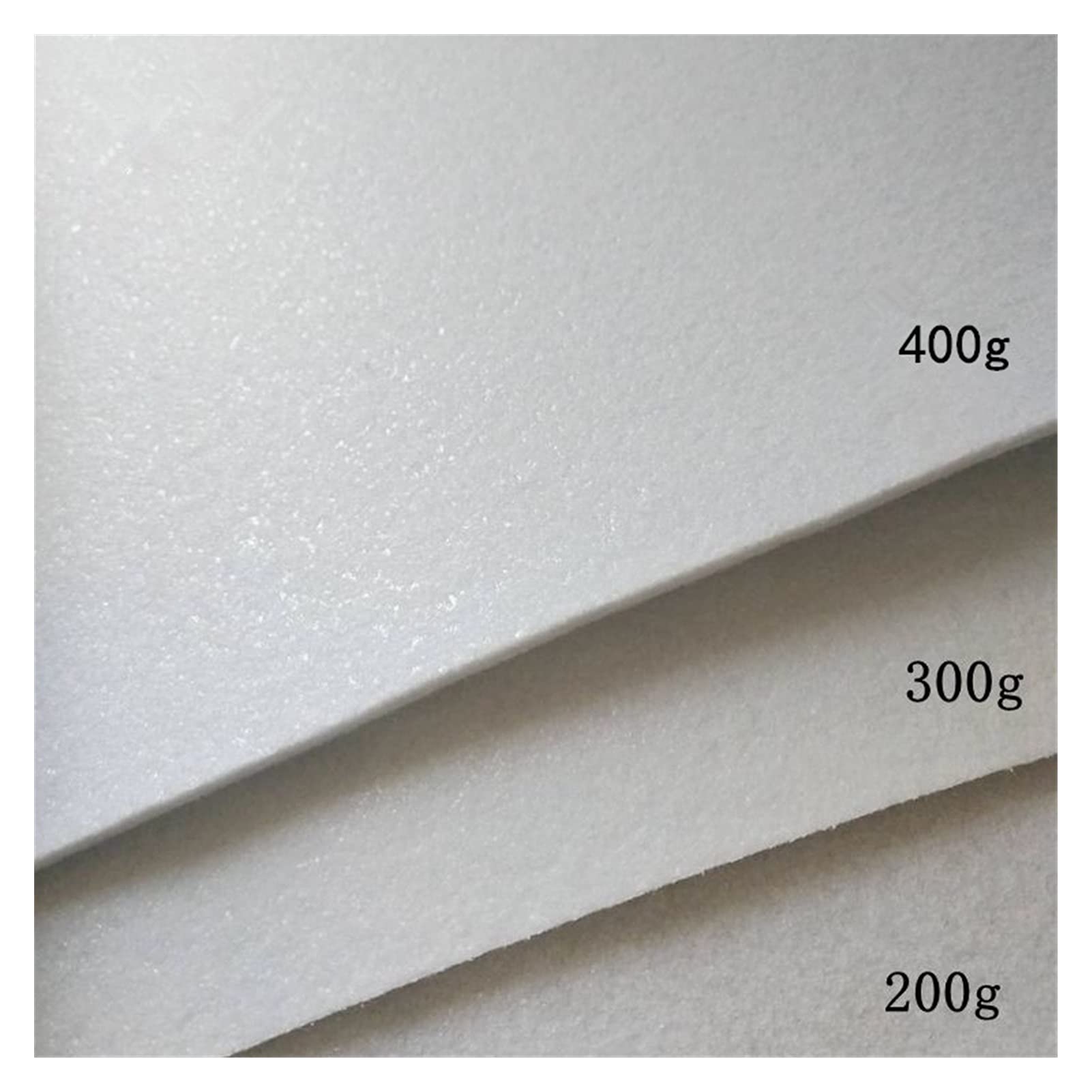 Entretela Fusible Patchwork Single Lateral Adhesivo Adhesivo de algodón Crema Crema DE PERSONIBLE Filler (Color : 400g 100x100cm)