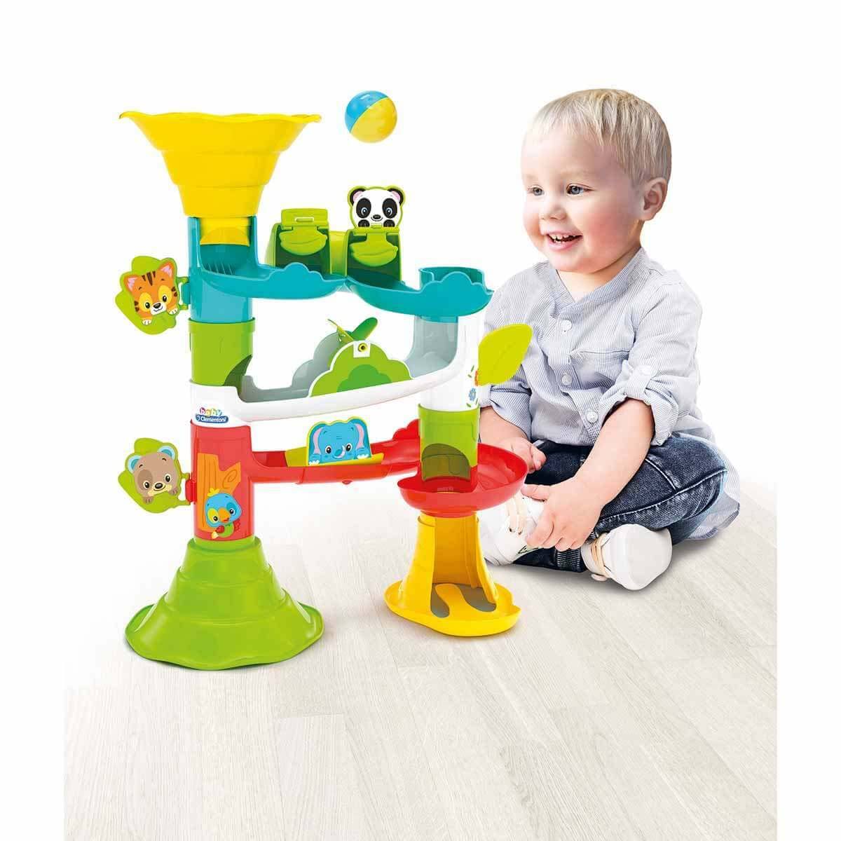Clementoni - 17337 - La Torre delle palle degli Animali, bambino 18 Mesi