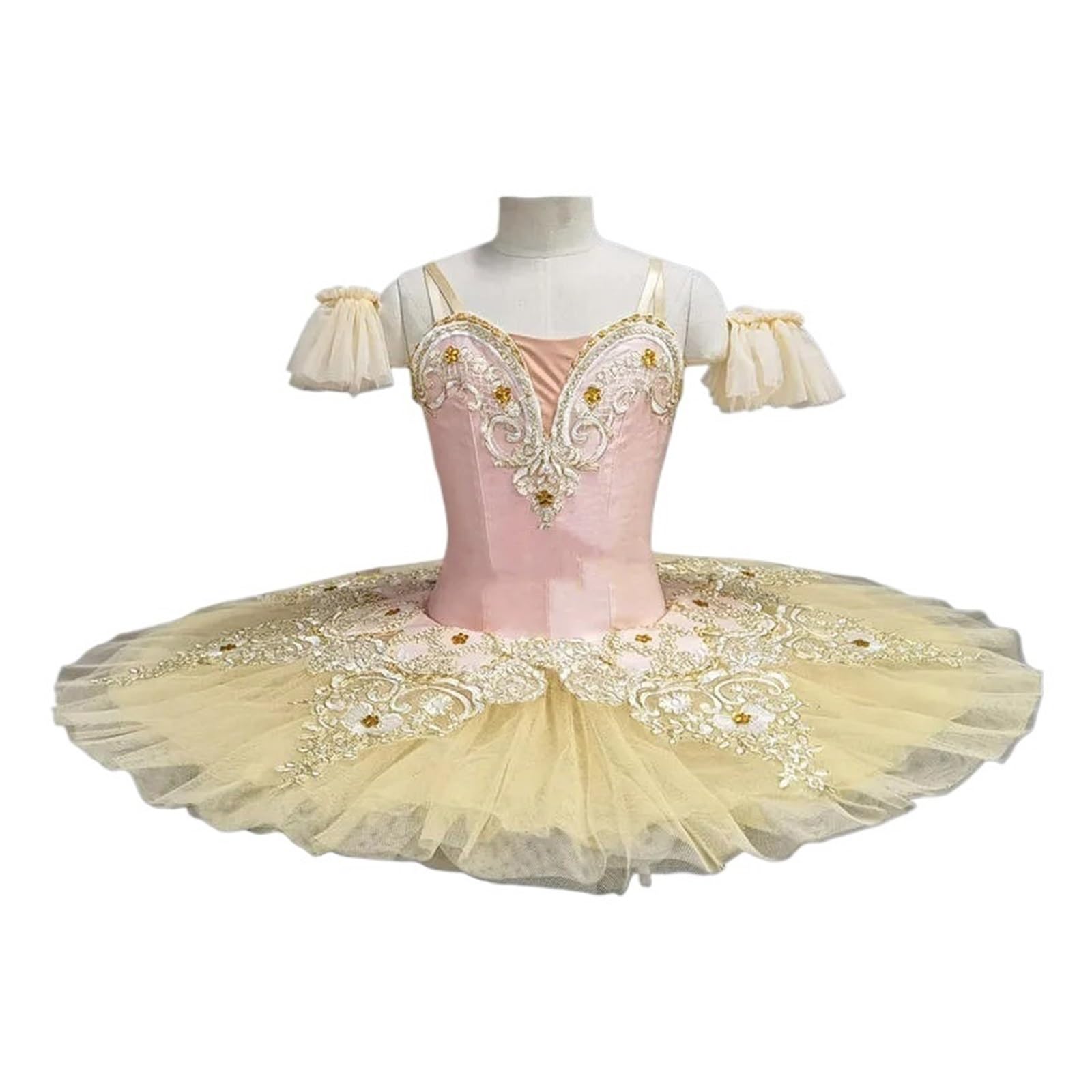 Disfraz Bailarina Niña Vestido de tutú de Ballet profesional for niñas y adultos, plato de princesa, panqueque, lago de los Cisnes, bailarina, disfraz baile escenario(Pink Ballet Dress,Height 160-170c