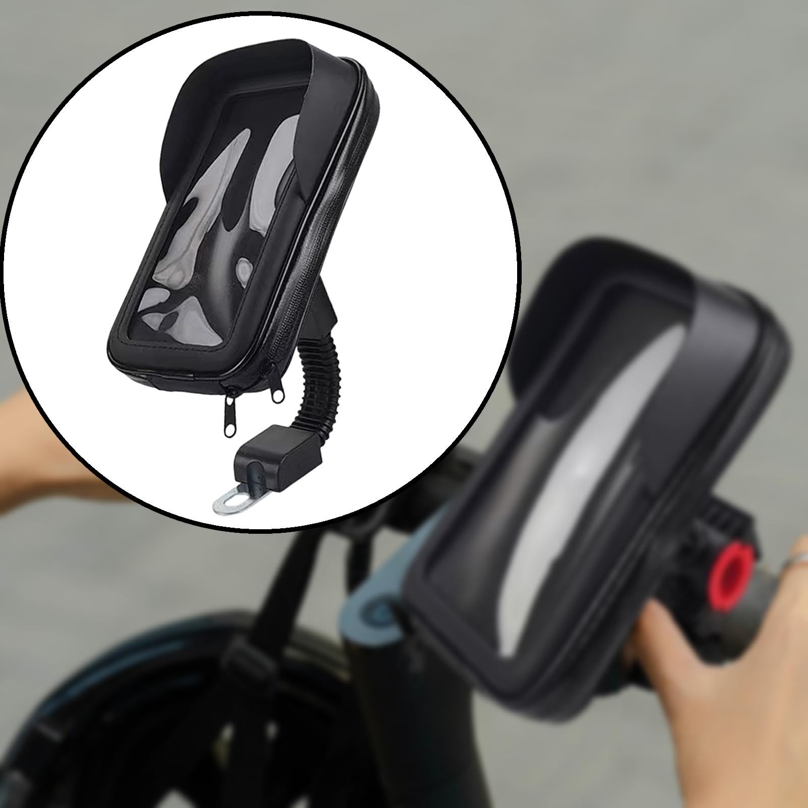 Amazon | バイク用携帯電話ホルダー 防水ポーチ ライディング