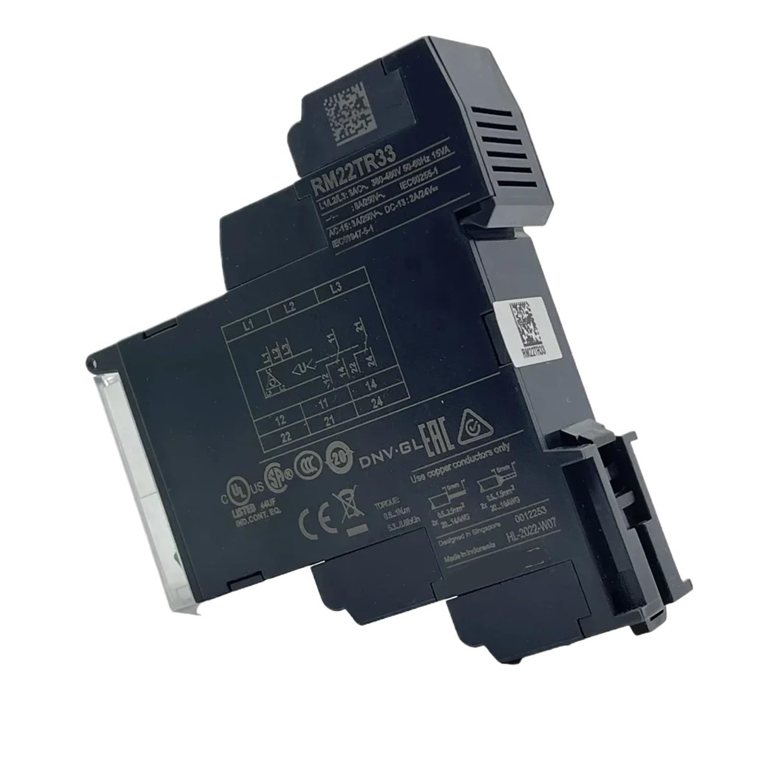 JFQOWCMP RM22TR33 Modular 3 phaseVoltage Control Relay 3AC-380-480V Phase Sequence