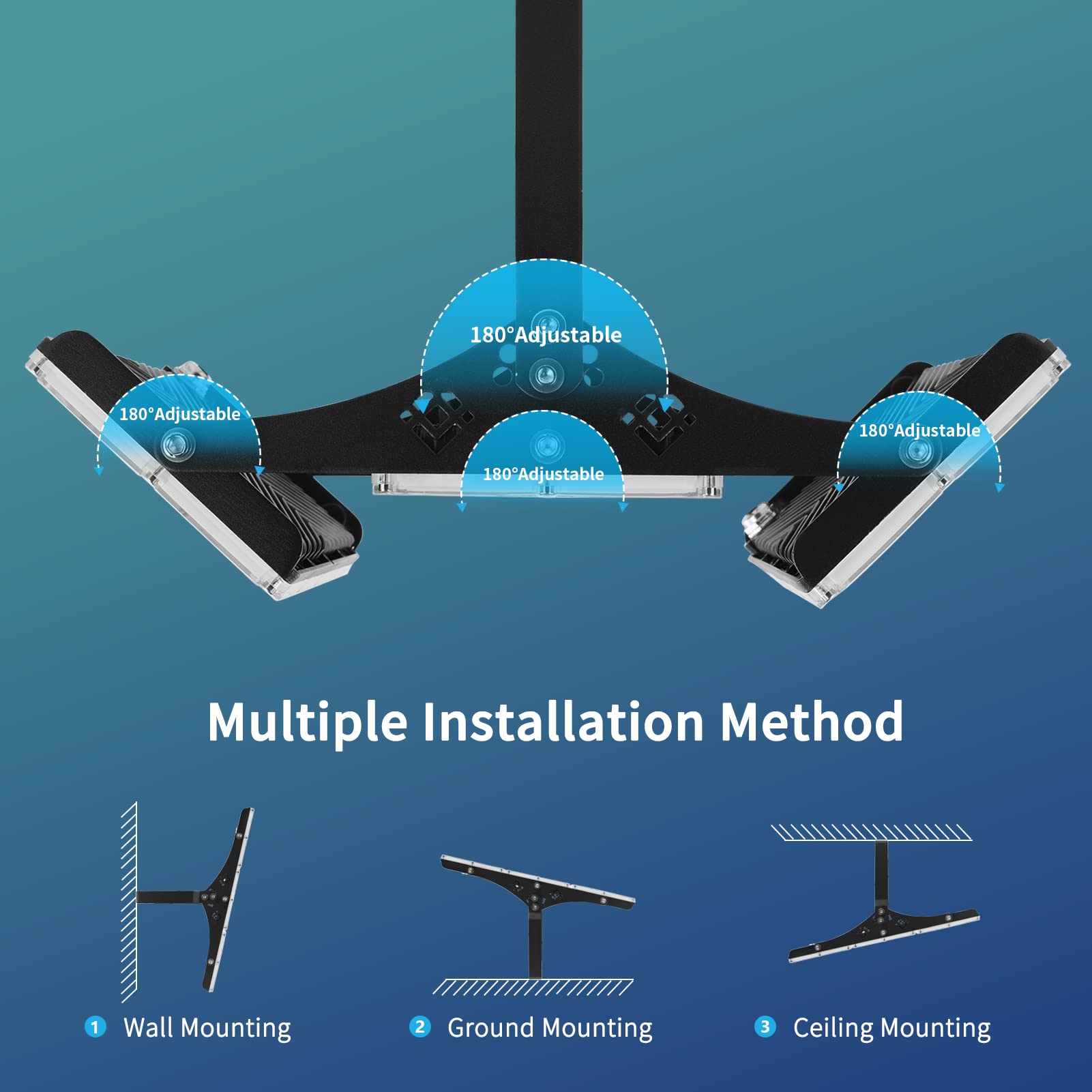 MKKM LED Strahler Flutlichter außen 300W Superhell 30000lm Flutlichtstrahler 6500K IP67 Wasserfest Außenstrahler für Sportplatz (Warmweiß, 300W)