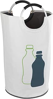 WENKO Flaschensammler Jumbo - Wäschesammler, Multifunktionstasche Fassungsvermögen: 69 l, Polyester, 38 x 72 x 38 cm, Beige