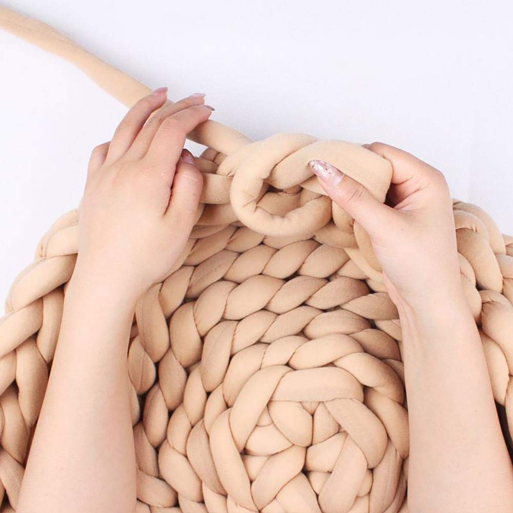 Banane Chunky Wool for Knitting & Crochet with 2-3 cm Cat Litter Kennel Thick Wool Yarn Roving Wool Yarn Perfect for DIY Hand Knitted Blanket Yarn Scarf (15 m, 500 g)