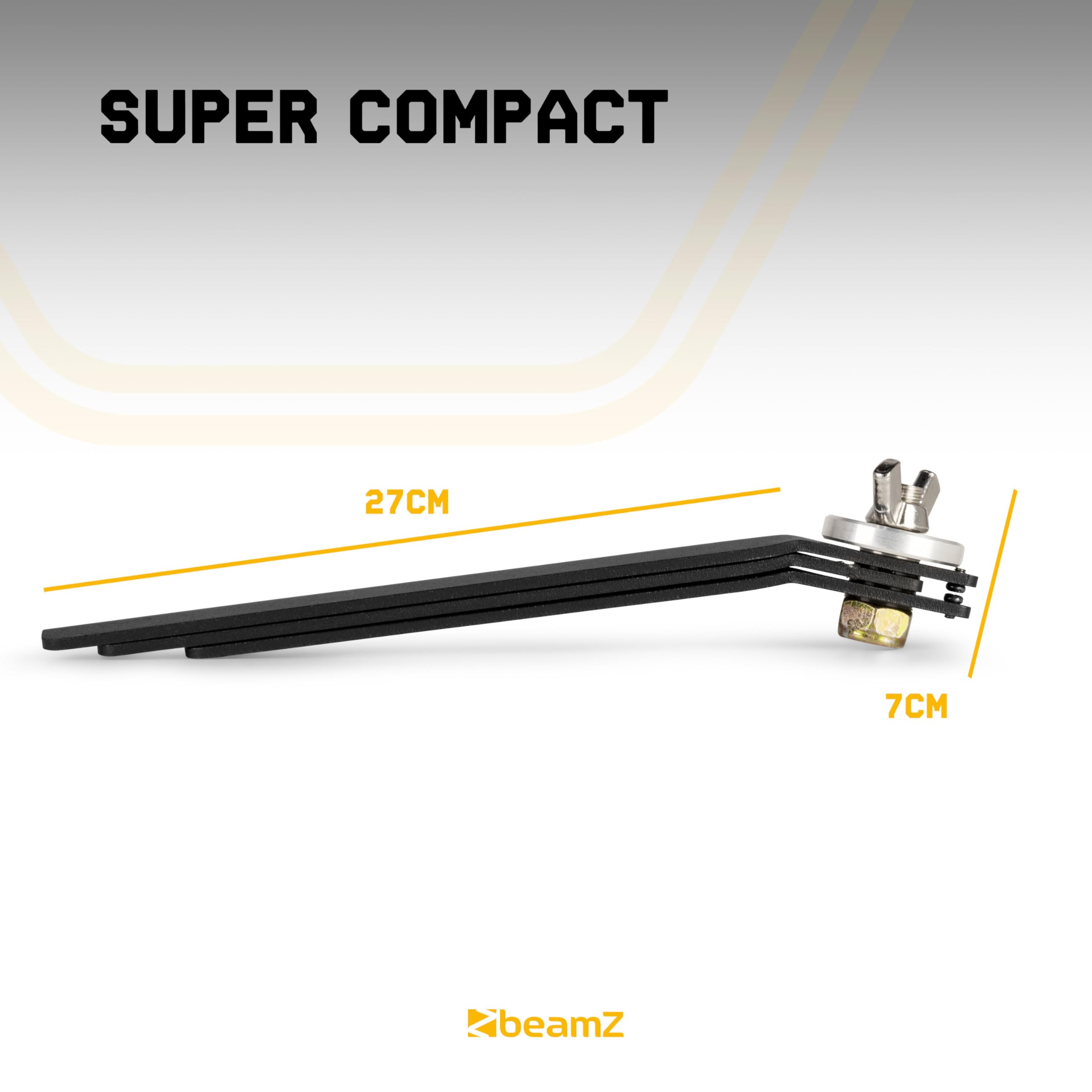 BeamZ Trépied Universel pour Projecteur PAR LED FST2 - Support Pliable, Idéal pour Positionner Parfaitement des Projecteurs ou des Jeux de Lumière