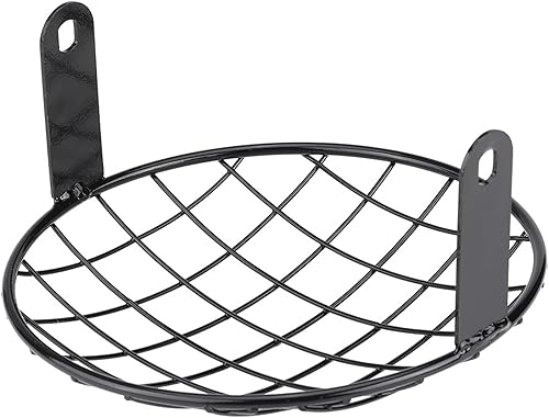 Miniatura 9 de Rejilla de 8 faros delanteros, para motocicleta, 7 de malla, montaje lateral, máscara universal de 8 pulgadas para Cafe Racer (plateado), protector