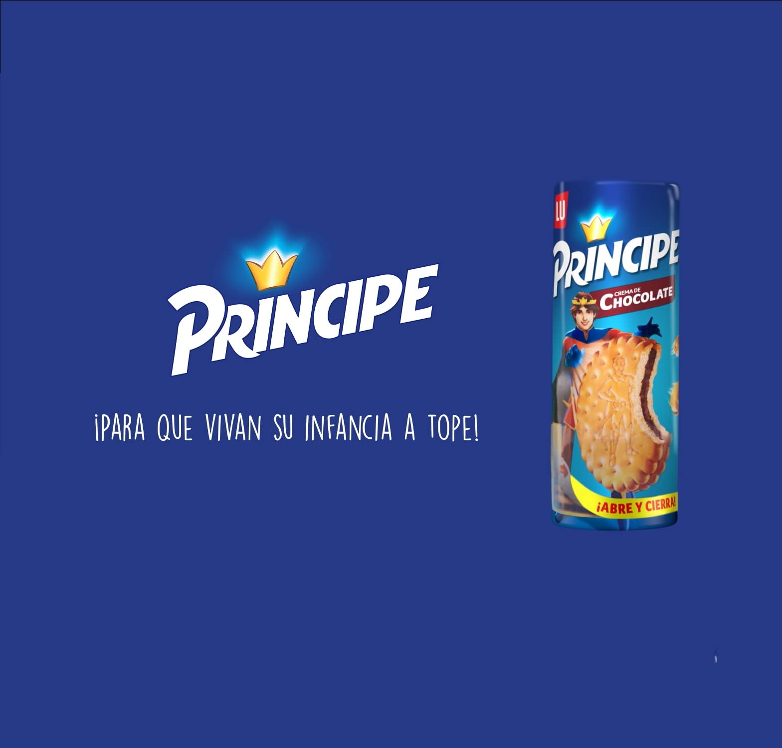 Príncipe Original Galletas Sándwich Crema Chocolate con Leche Pack Ahorro 3 x 300g