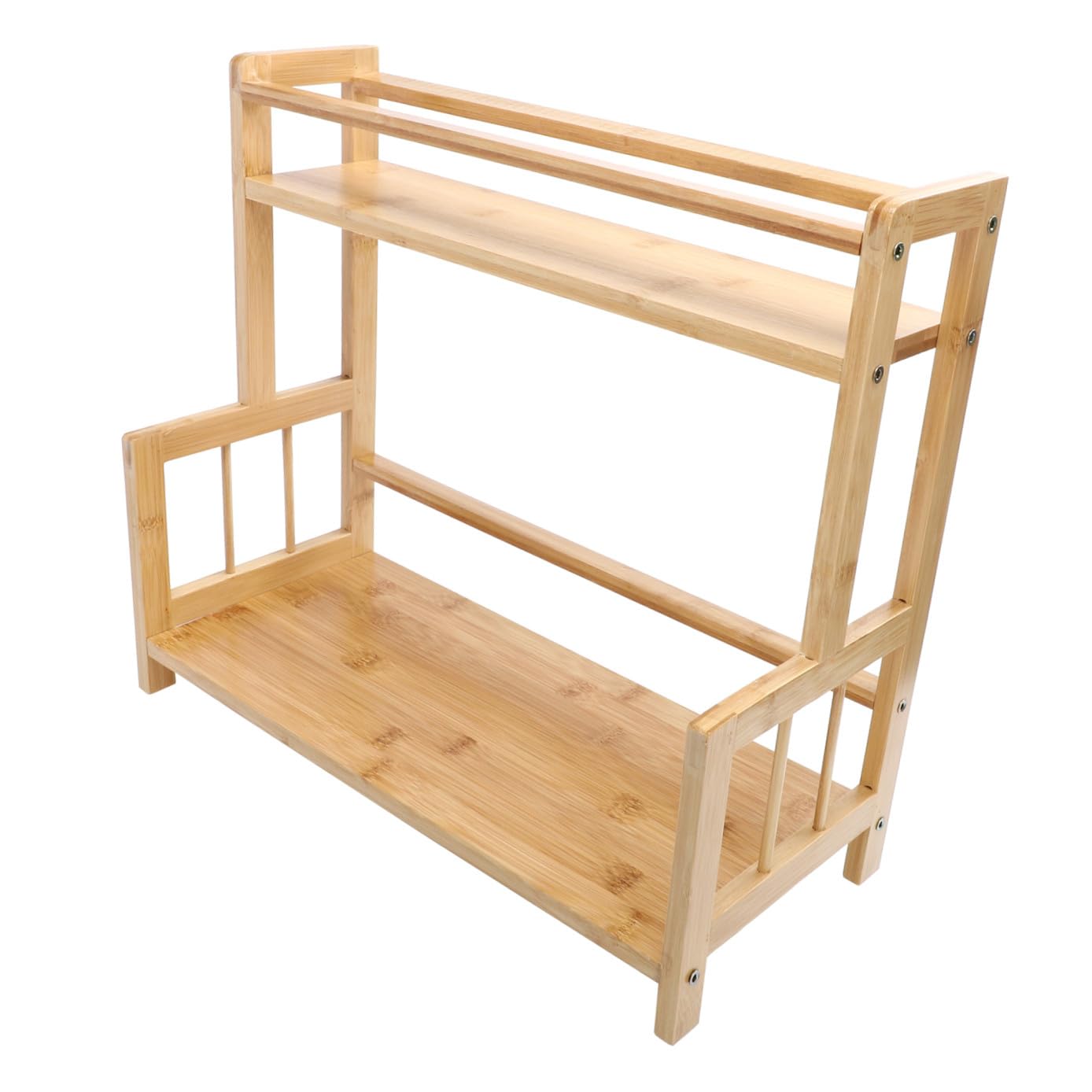 OUNONA 1 Étagère À Assaisonnements Pour Cuisine Étagère De Rangement À 2 Pour Épices Étagère De Rangement Pour Salle De Bain Étagère De Rangement En Porte-Bouteilles