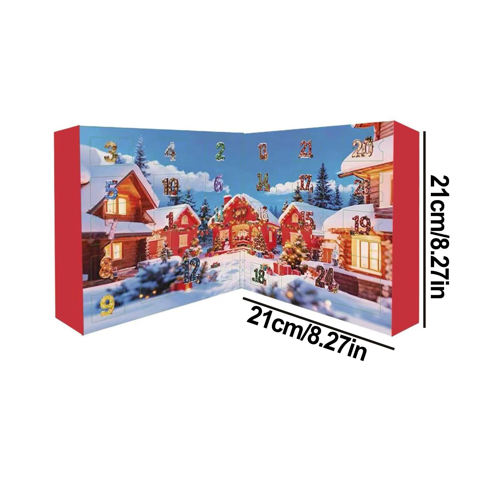 Adventskalender für Weihnachten – Countdown 24 Tage aus Plüsch, weiche Dekoration, niedlich, für Sammlungen, Partys, saisonale Feiern