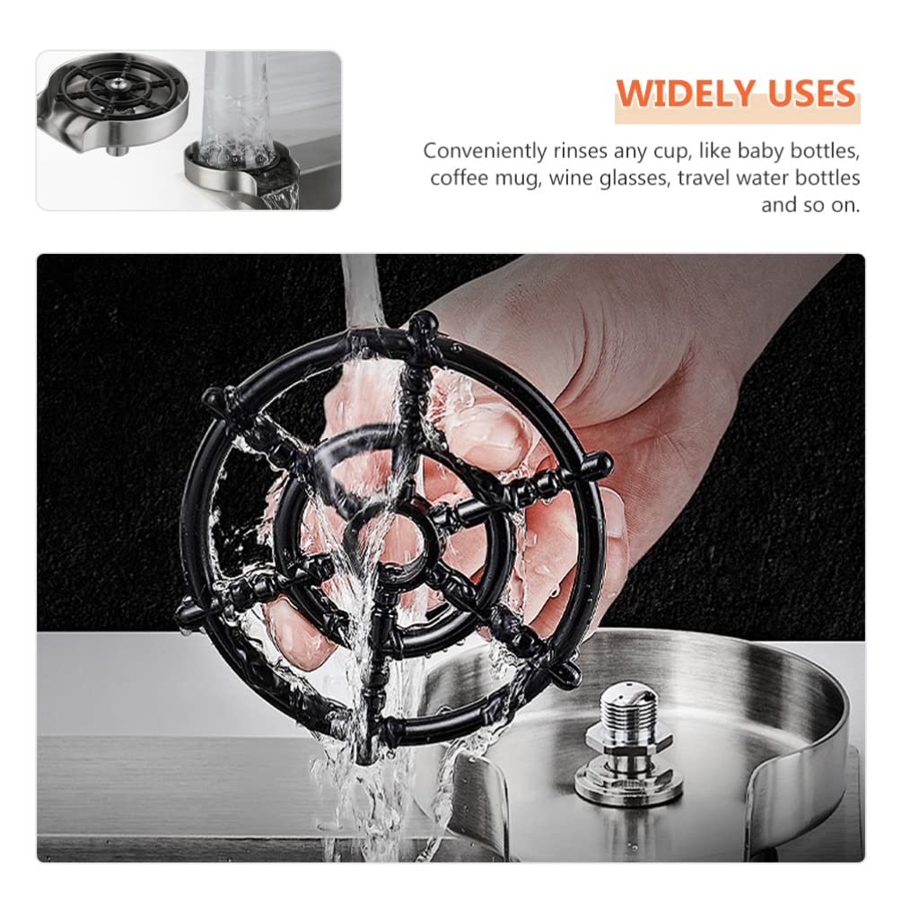 Sciacquatrice per Vetro Rubinetto per Cucina Lavabiberon Detergente per biberon Lavello da Cucina Dispositivo di Lavaggio Automatico Accessori per Barre Acciaio Inossidabile