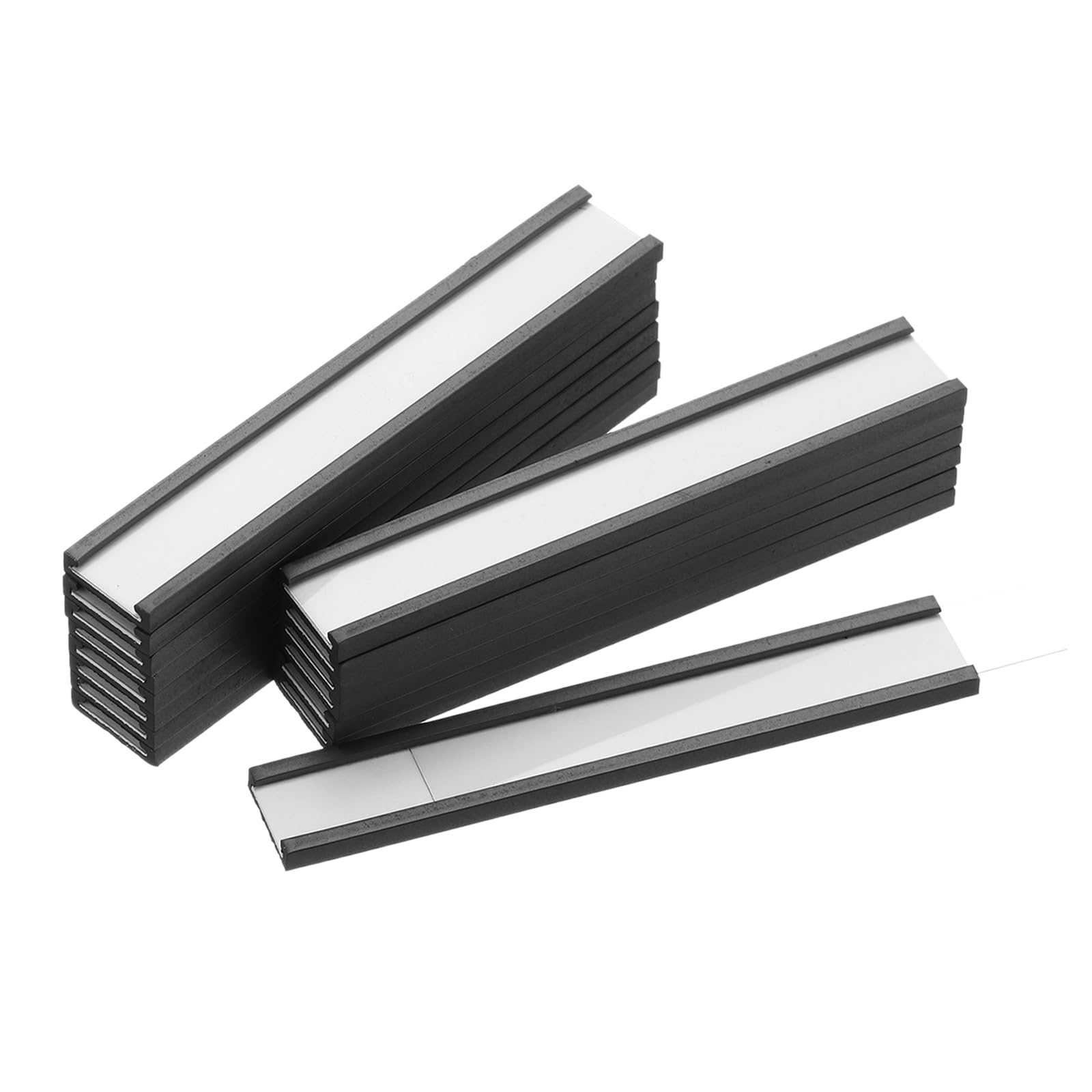QUARKZMAN Lot de 100 Porte-Étiquettes Magnétiques en Caoutchouc 3" x 0,5"