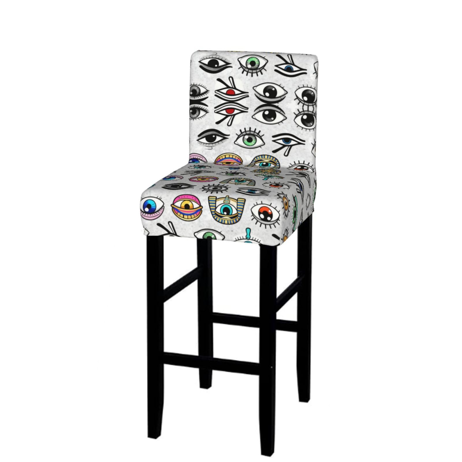 CNTDBU Eye Forest Bar Stool Cover-Stretchy Chair Slipcover for Kitchen