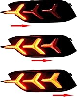 Vista 2 de Astra Depot Compatible con Honda Civic 10ª Generación Luz Antiniebla Trasera Lámpara de Cola Repuesto LED Rojo Estilo Secuencial Parachoques
