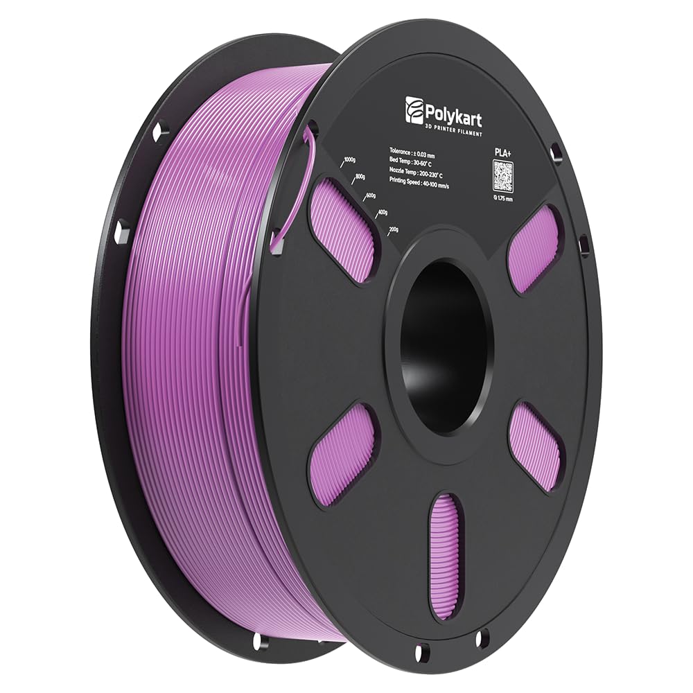 Polykart PLA+ Filament 1.75mm PLA+ 3D Printer Filament, 1kg (2.2lbs), Dimensional Accuracy +/- 0.03mm, Fit Most FDM Printer (Purple) (B0CP77TJYG) Amazon Price History, Amazon Price Tracker