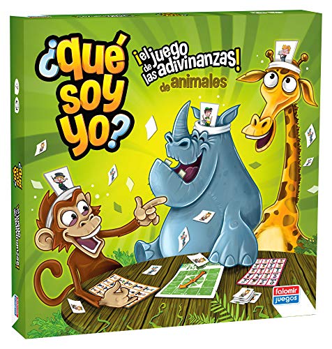 Falomir-¿Qué soy yo Animales. Juego de mesa. Clásicos, 7+ años, multicolor (31064)