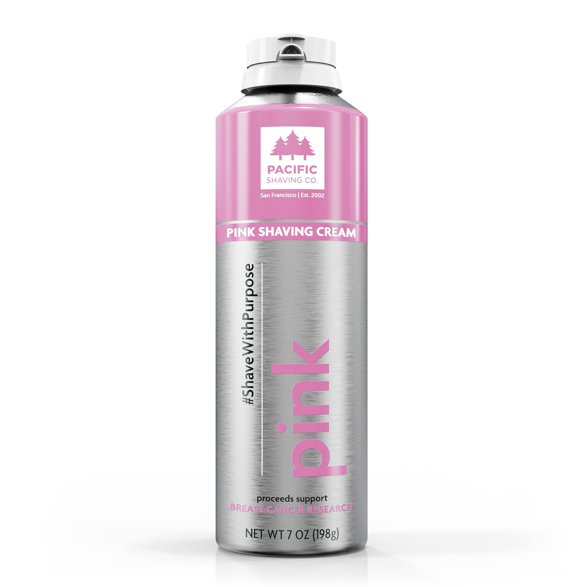 PINK Shaving Cream, Shave with Purpose - Safe & Natural Ingredients, Cruelty Free, Made in the USA (7 oz)