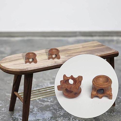 Miniatura 7 de Soporte de exhibición de base de madera, soportes de bola de meditación de cristal de madera, para bola de cristal, esfera de globo, piedra,