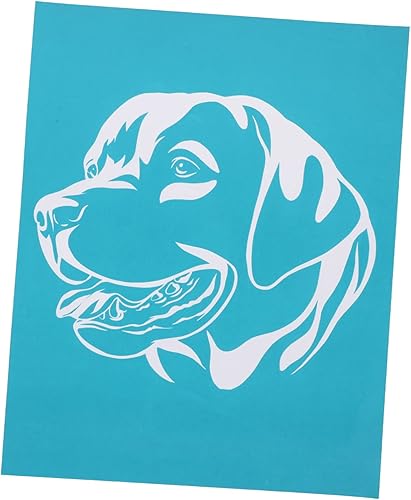 VILLCASE Serigrafía adhesiva, pintura reutilizable, plantillas de dibujo de seda para perros, plantillas de manualidades reutilizables, marcadores