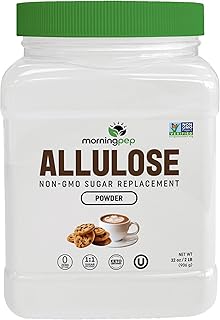 Morning Pep Allulose Sweetener 2 lb – Zero Calorie Sugar Alternative, 100% Pure, No Erythritol, Non-GMO Project Verified, Keto Certified, OU Kosher, No Fillers, Ideal for Baking and Beverages