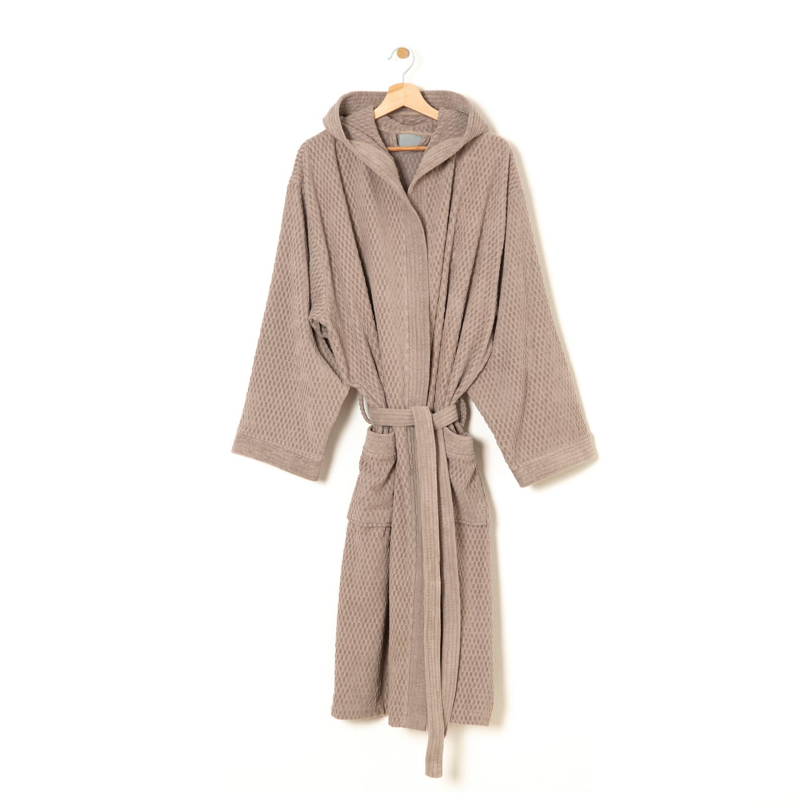 PARAMAISON Accappatoio 420 gr Unisex, Collezione Diamont Luxury, 100% Cotone, Spugna Morbida e Leggera con Cappuccio, Cintura e Tasche|M > XXL |