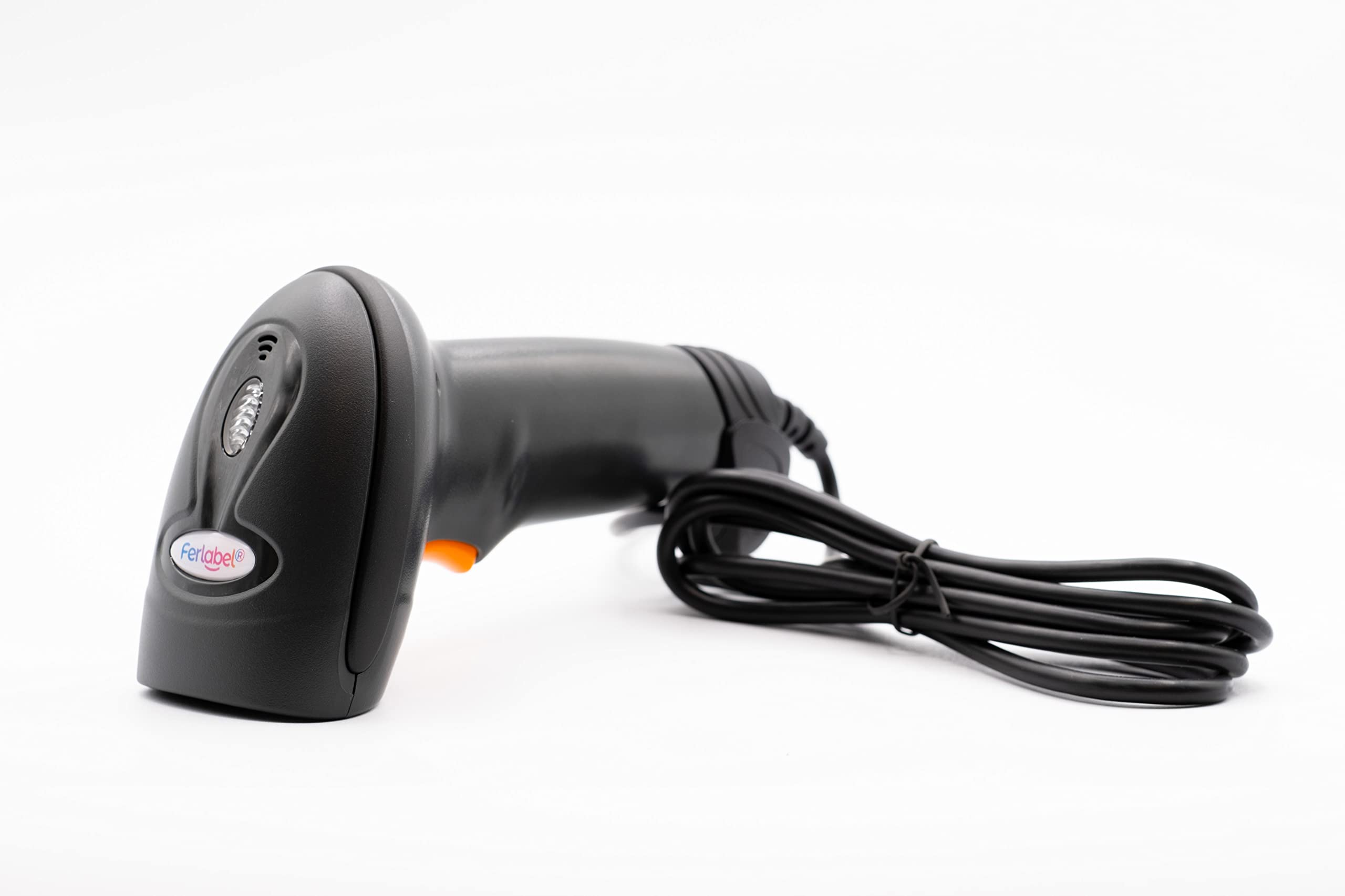 DS1108 Lettore Codici a Barre 1D Cablato USB - Scanner Palmare Linear Imager per Codici Lineari (EAN, UPC, Code 128, Code 39), Nero, Cavo USB Incluso per Negozio, Cassa e Magazzino
