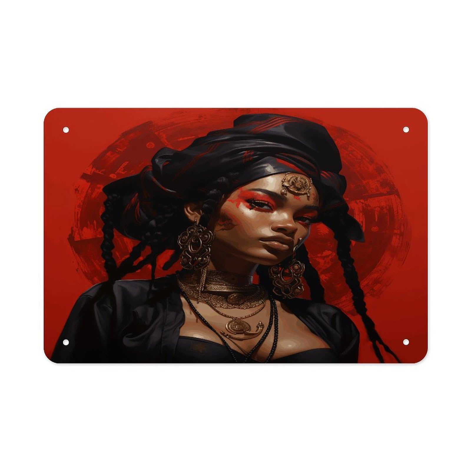 Fekiloot Style Anime Characters Metal Signs Wall Art Tin Sign