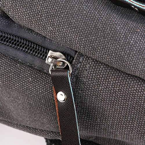 BESTOYARD Mochila casual de lona para esportes ao ar livre, bolsa de ombro transversal transversal p