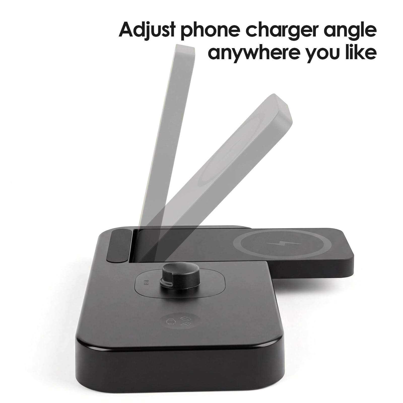 Station de charge rapide 4 en 1 pour chargeur Oura Ring Gen3, chargeur pour iPhone 17/16/15/14/13/12, Apple Watch, AirPods, Samsung Galaxy S25/S24/S23/S22/S21, Galaxy Watch Buds (taille 7)