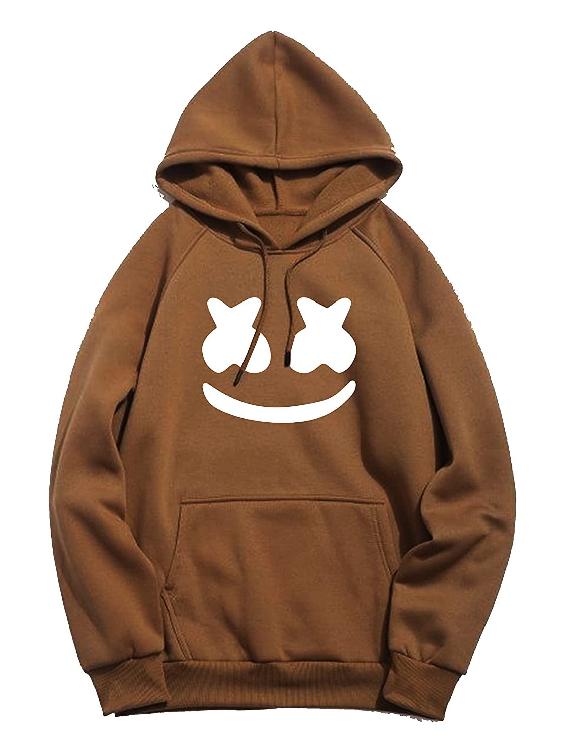 BAGHADBILLO Felpe con cappuccio in misto cotone da uomo e donna con collo rotondo con cappuccio maniche lunghe vestibilità regolare davanti due tasche