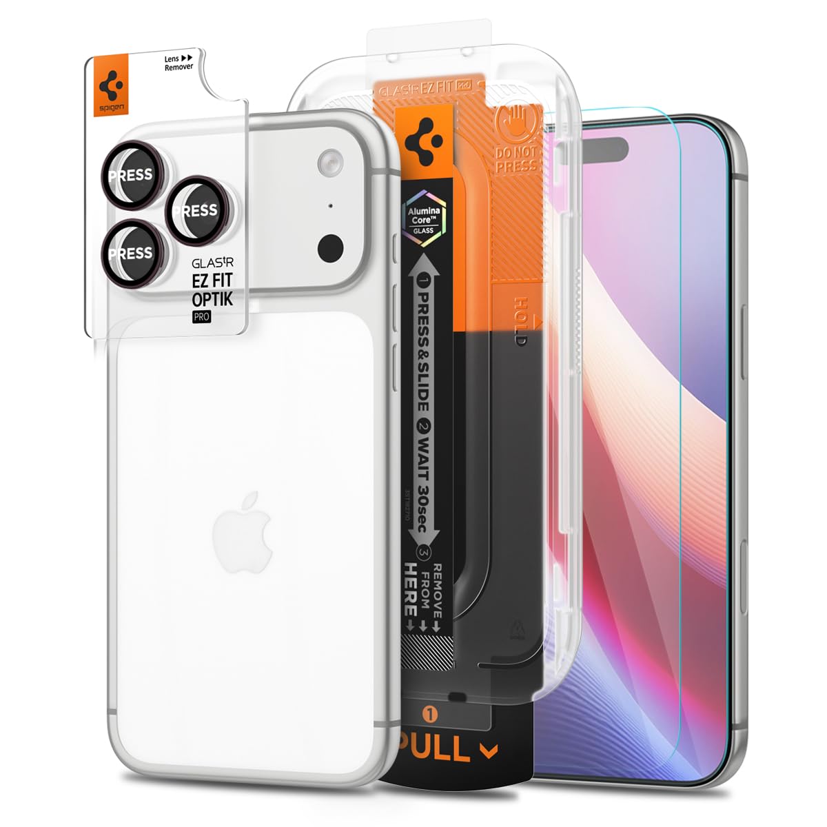 Spigen Pacchetto protezioni per schermo e fotocamera iPhone 18 Pro