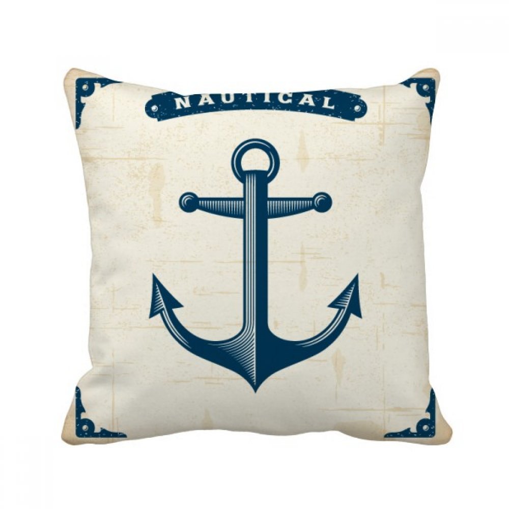Coussin de navigation multicolore 40x40cm, cadeau thématique militaire et océan