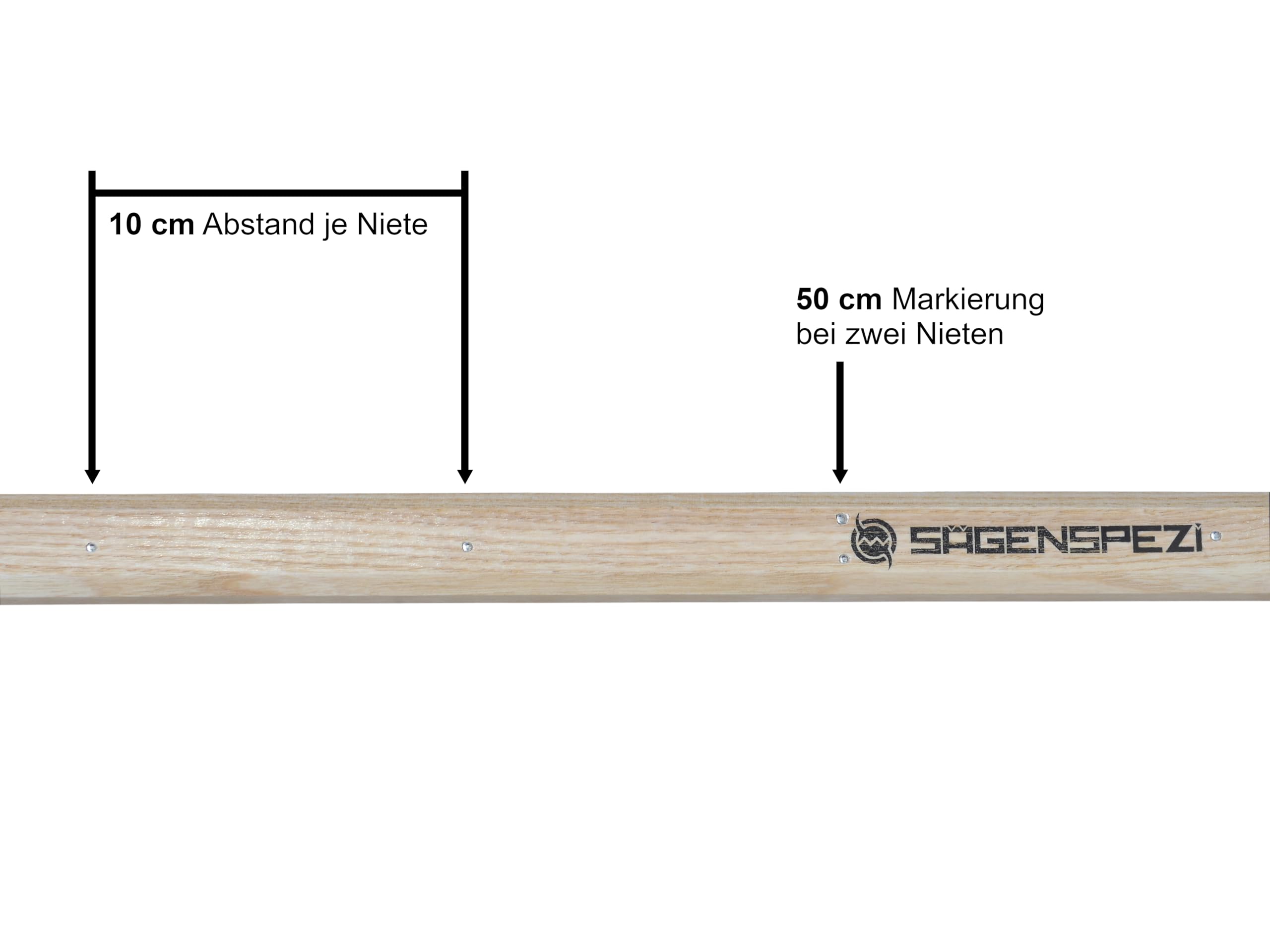 SÄGENSPEZI Anreißmeter ideal für Brennholz 1 Meter Reißmeter