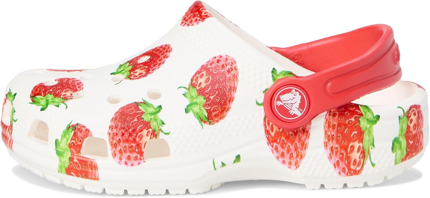 Crocs Kids' Classic Patterns and Grpahics Clogs 8 Toddler White image 4 of 7 B0DFX2PKXX