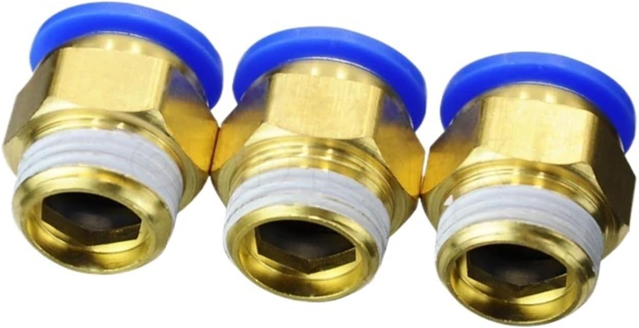 1PCS BSPT PC16-04 PC16-03 PC16-06 PC14-02 PC14-03 PC14-04 Pneumatic Connectors Male Straight One-Touch Pneumatic Air Fitting(PC16-02)