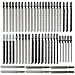 Set di 52 lame per seghetto alternativo a T con custodia in acciaio HSS, lame assortite per legno, plastica e metallo con Bosch, Black & Decker, Makita, Dewalt