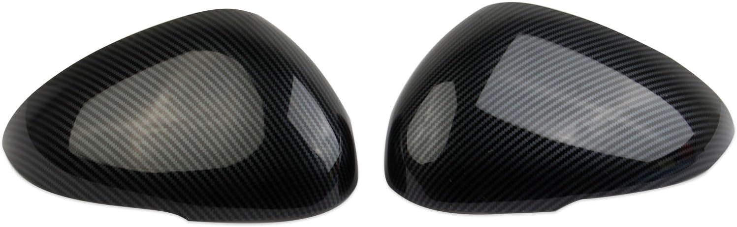 Korlot Carbon Fiber Style Side Door Mirror Cover Molding Trim Accessories for KIA K5 2021-2026