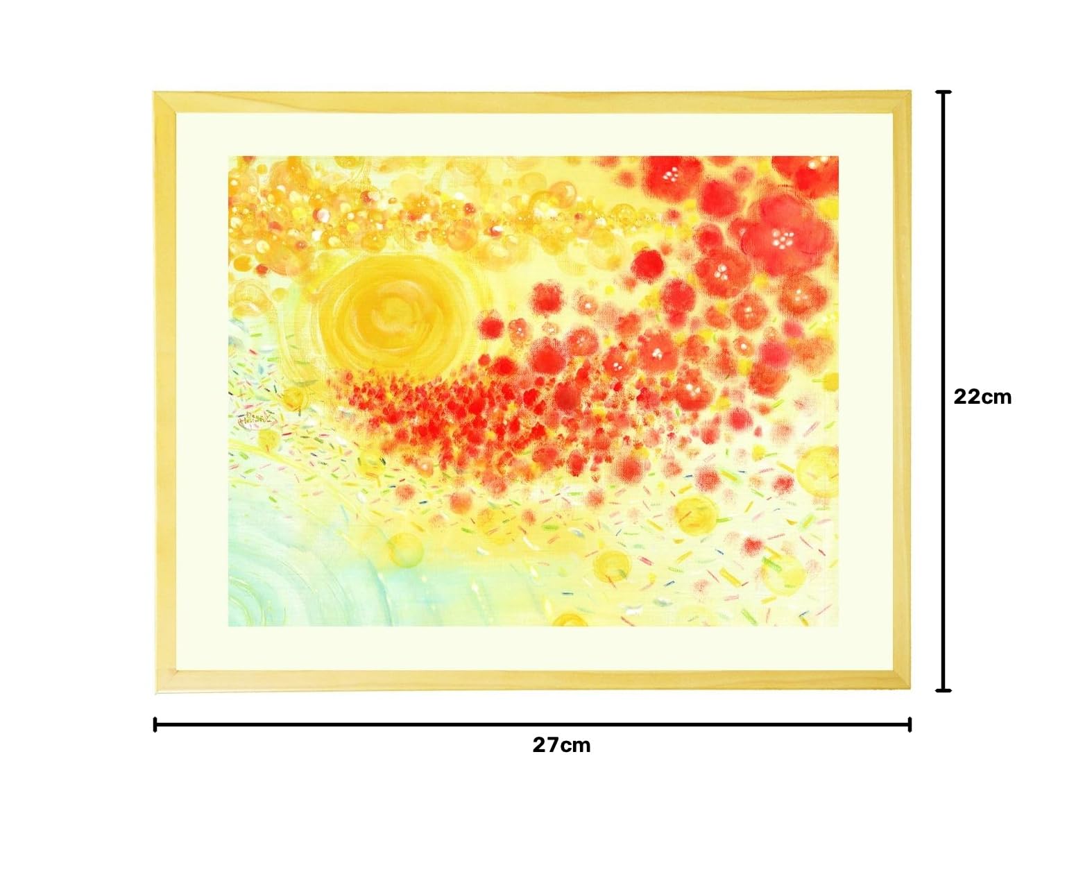 Amazon.co.jp: 心が元気になるオシャレな絵画インテリアアート 花の絵