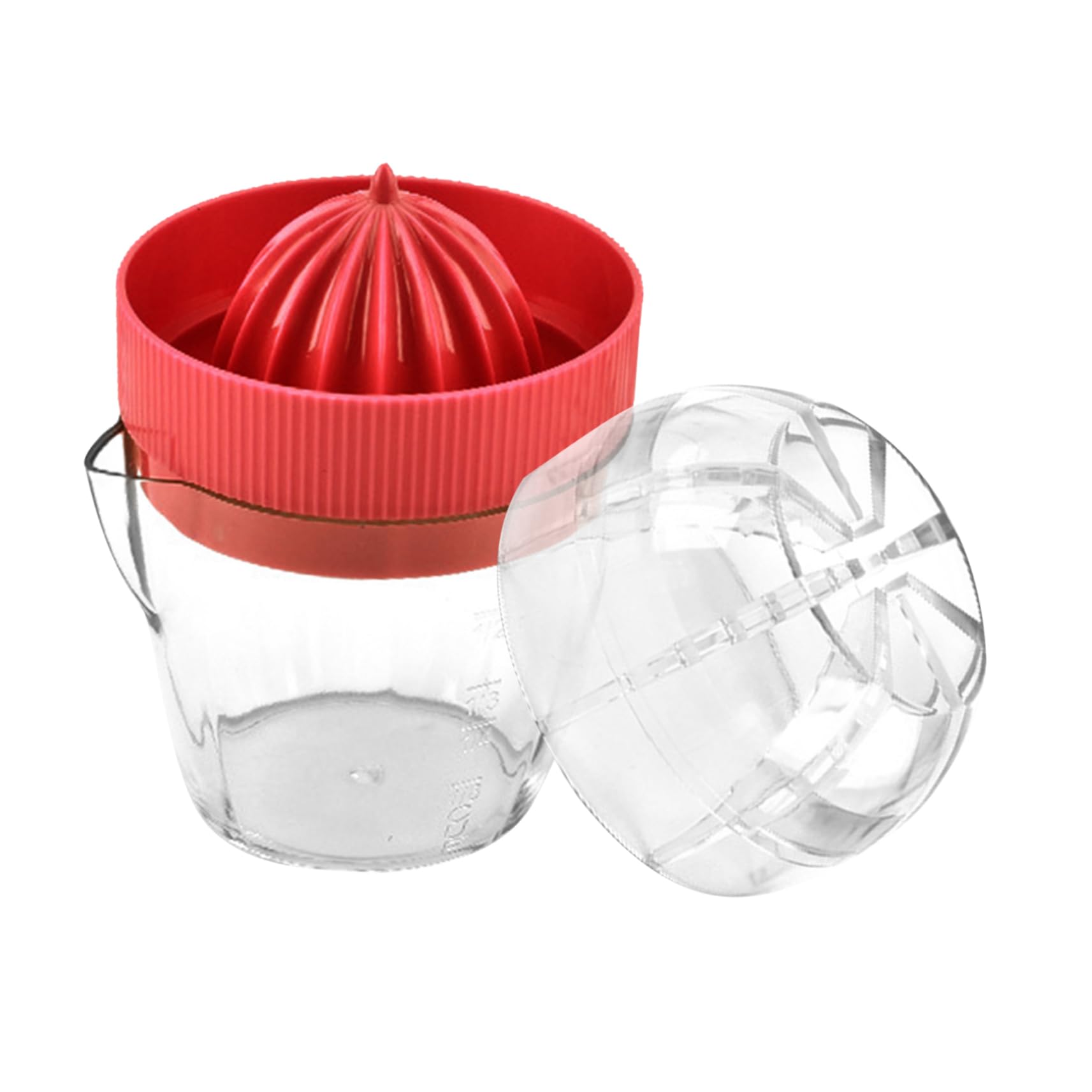 LALADEFIEE Citrus Manual Juicer Squeezer with Lid Compact Handheld Lemon Press for Fresh Juice Kitchen Gadget for Lemon and Citrus Lovers Plastic