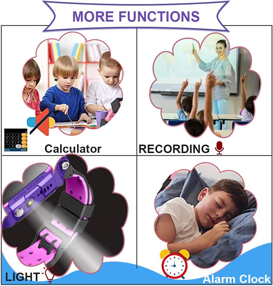 Smart Watch for Kids,Touch Screen Game Watch with 360° rotated Body Design, Waterproof Kids Smartwatch with SOS Call Music Player Dual Camera Alarm Clock Birthday