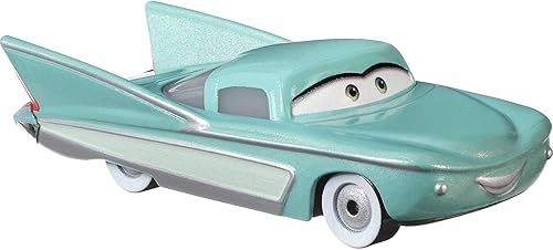 Disney Cars Flo miniatura coleccionable de autos de carreras basados en películas de coches para niños a partir de 3 años multicolor