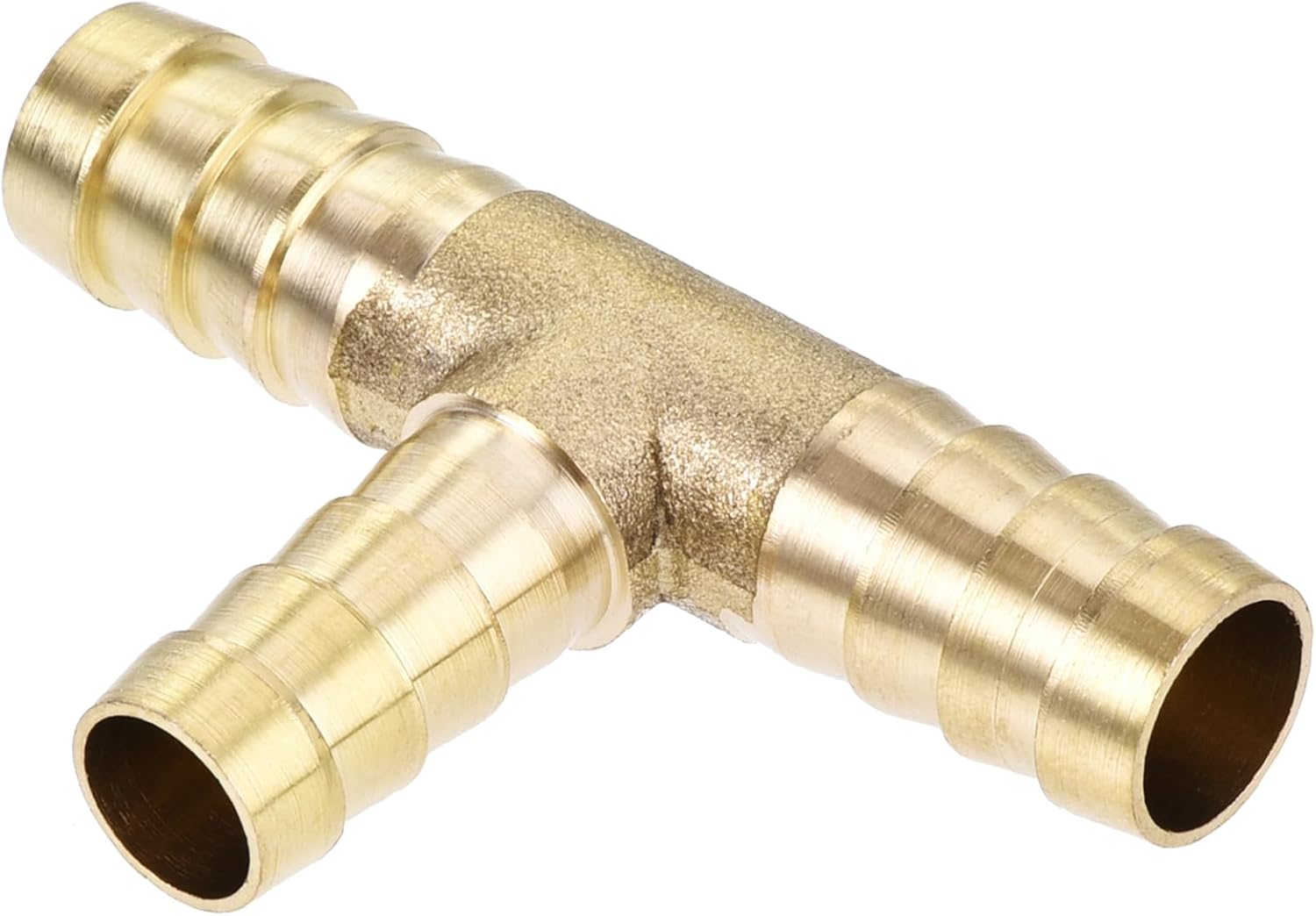 Reducing Barb Hose Fitting Tee T Shape Pipe Connector Brass 3/8" x 3/8" x 5/16"