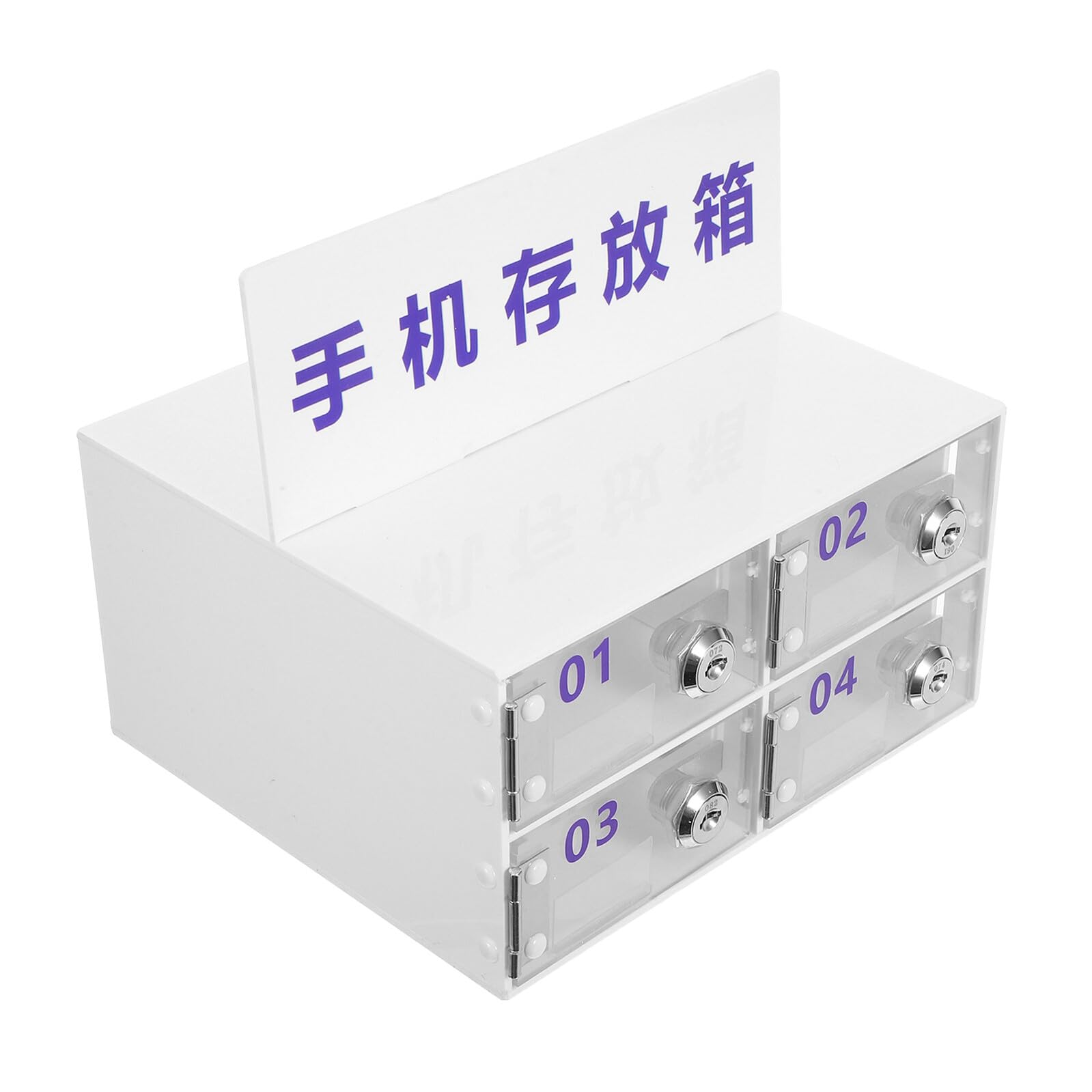 Caja de almacenamiento para oficinas y talleres con diseño multipropósito de 4 rejillas