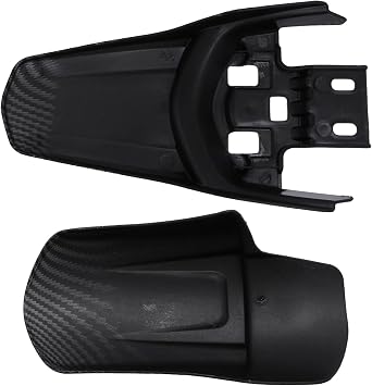 Set of 2 Electric Dirt Bike-Carbon Fiber Pattern Fender, Motorcycle Rear Mudguards Kit, Replacement for Surron Light Bee X/S Electric Dirt Bike