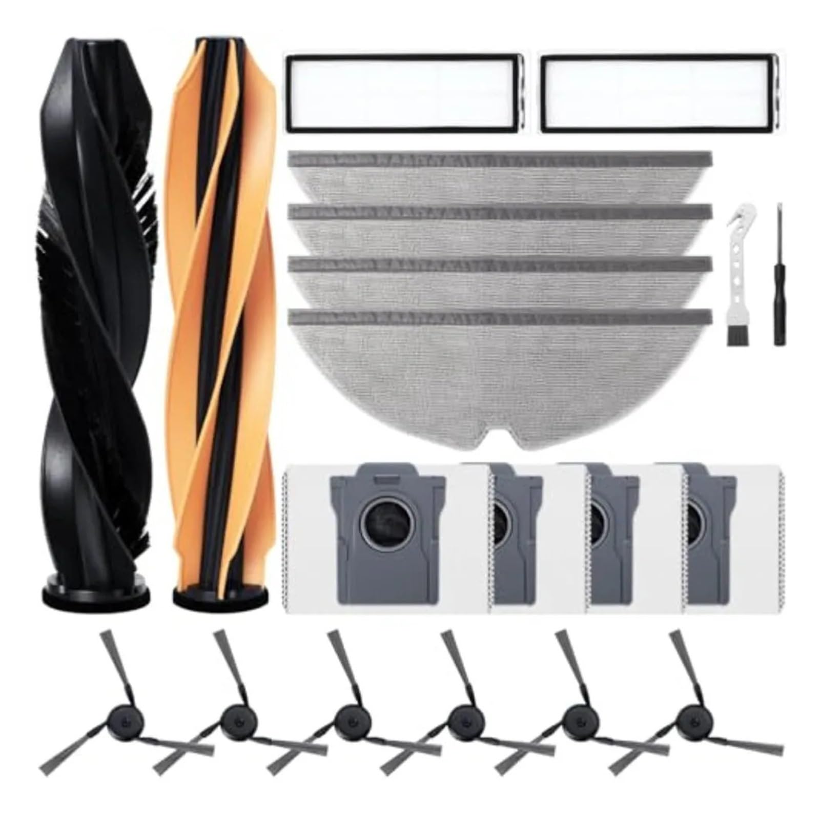 Compatibile con DREAME, D20 Plus Spazzole Filtri Panni Sacchetti Kit