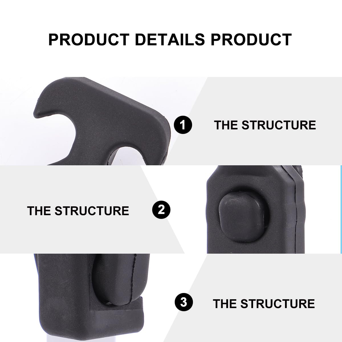 4pcs Rubber T-Handle Toolbox Draw Latches with Elastic Shock Absorption, Flexible Tool Box Buckle Locks for Industrial and Vehicle Use