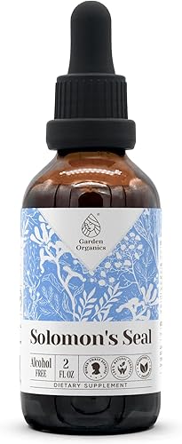 Solomon's Seal Extracto de tintura natural sin alcohol, refuerzo del sistema inmunológico, gotas líquidas hechas de 100% (2 fl oz)