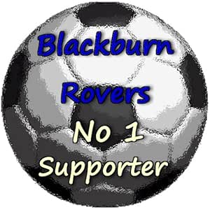 Blackburn Rovers No 1 Supporter**7cm Square Precut Stickers-Pack of 6 ...