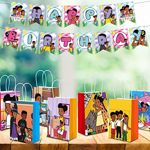 Yjoo 24 Pcs Gracies Party Gift Bags Party Supplies/Candy Bags, Tote Bags, Gift Bags For Kids Paper Favor Packs Adults Birthday Party Decora- 12 Patern #TOP3