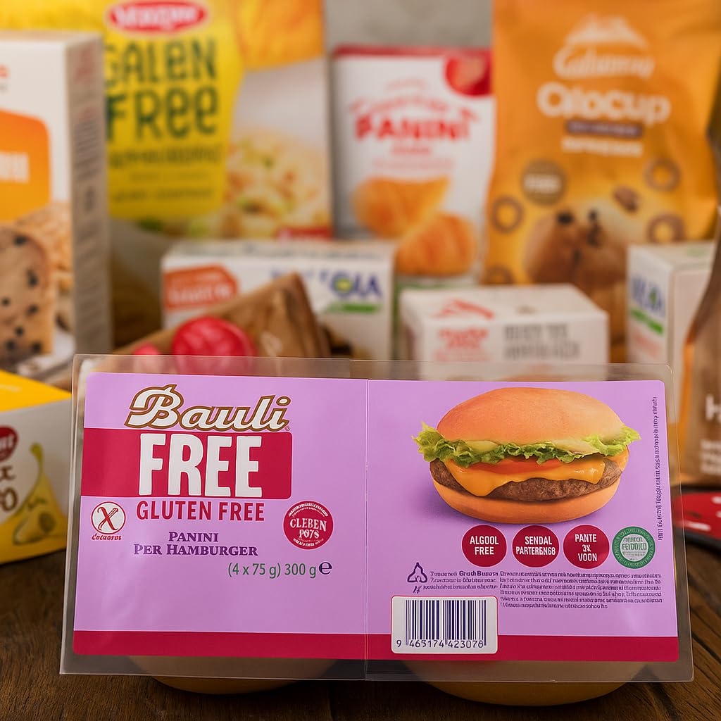 Panini per Hamburger Senza Glutine 6x300g – Pane Morbido e Genuino, Fonte di Fibre – Senza Alcol e Conservanti, Ideale per Celiaci – Pane Gluten Free Soffice e Gustoso per Panini e Toast Gourmet